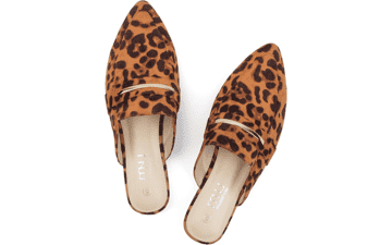 Women's Black Suede Mules - Comfortable Work Loafers