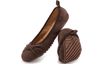 Womens Bowknot Ballet Flats - Comfortable Slip-ons