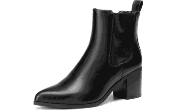 Women's Chelsea Ankle Boots - Retro Chunky Heel Booties