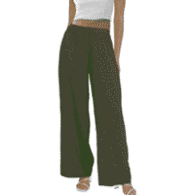 Women's Cotton Linen Wide Leg Palazzo Pants