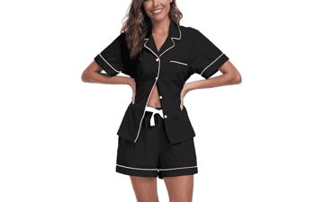 Women's Cotton Short Sleeve Pajama Set