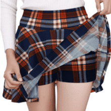 Women's Flared Skater Skirt with Shorts - Versatile Mini