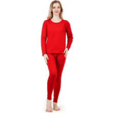 Women's Fleece Lined Thermal Underwear Set