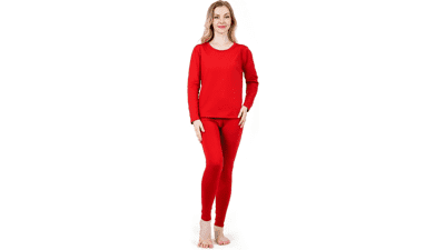 Women's Fleece Lined Thermal Underwear Set