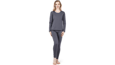 Women's Fleece Lined Thermal Underwear Set