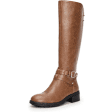 Women's Knee High Buckle Riding Boots