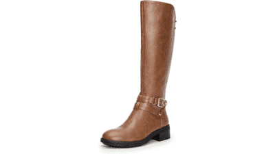 Women's Knee High Buckle Riding Boots