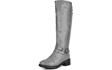 Women's Knee High Buckle Riding Boots