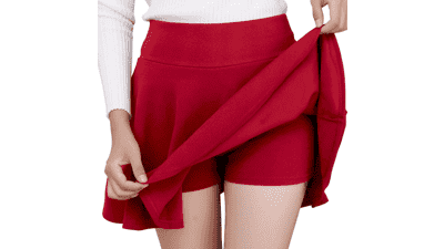 Women's Mini Skater Skirt with Shorts - DJT