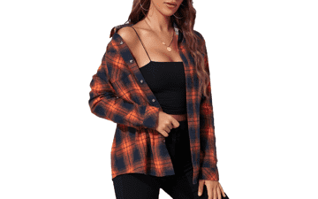 Women's Plaid Flannel Shirt: Oversized & Casual