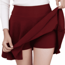 Women's Skater Skirt with Shorts - Versatile & Stretchy