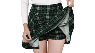 Women's Skater Skirt with Shorts - Versatile & Stretchy
