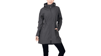 Women's Waterproof Fleece Lined Rain Jacket