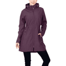 Women's Waterproof Fleece Lined Rain Jacket