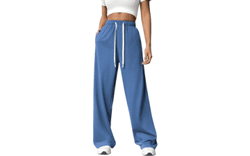 Women's Wide Leg Sweatpants - High Waisted & Baggy