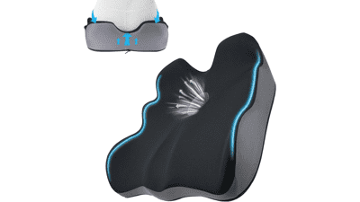 X-Large Memory Foam Seat Cushion: Pain Relief for Office, Car & More