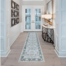 YOUFORTONG Green Non-Slip Runner Rug - 2x7 Hallway Rug