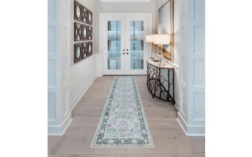 YOUFORTONG Green Non-Slip Runner Rug - 2x7 Hallway Rug