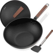 13-Inch Pre-Seasoned Carbon Steel Wok