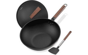 13-Inch Pre-Seasoned Carbon Steel Wok
