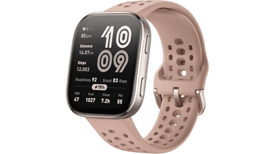 Amazfit Bip 6: 14-Day Battery, GPS, & Fitness Tracker - Blush