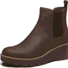 Athlefit Women's Wedge Chelsea Boots