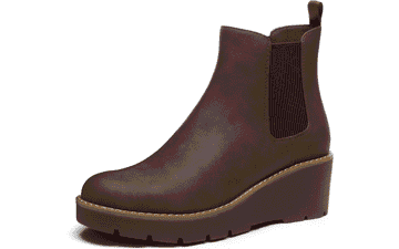 Athlefit Women's Wedge Chelsea Boots