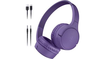 Belkin SoundForm Mini Kids Headphones - Purple