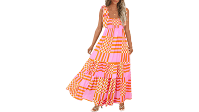 Boho Summer Maxi Dress - Spaghetti Strap Beach Dress