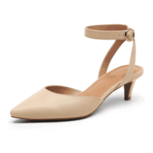 DREAM PAIRS Women's Low Heel Wedding Pumps