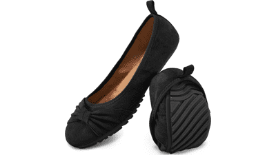 Ecetana Women's Bowknot Ballet Flats