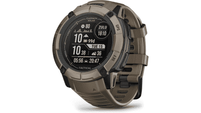 Garmin Instinct 2X Solar Tactical: GPS Smartwatch with Ballistics Calculator