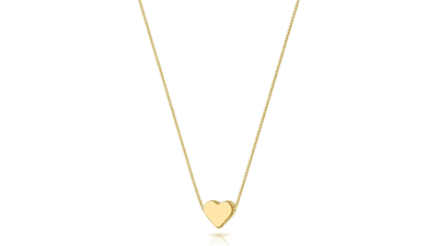 Gold Heart Necklace for Women