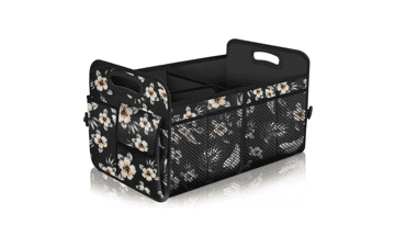 Hibiscus Car Trunk Organizer: 72L Waterproof Storage