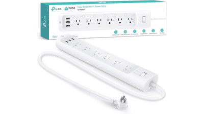 Kasa Smart Power Strip: 6 Outlets, 3 USB Ports - Alexa & Google Home