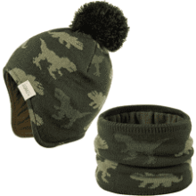 Kids Winter Beanie Hat Set