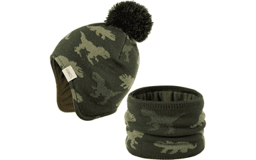 Kids Winter Beanie Hat Set