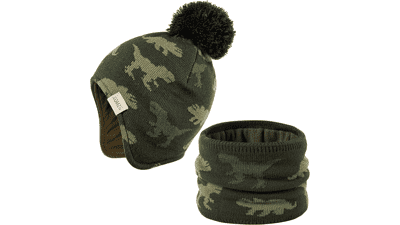 Kids Winter Beanie Hat Set