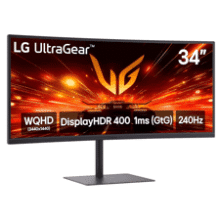LG 34-Inch Ultragear 240Hz Curved Gaming Monitor