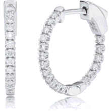 Lab Grown Diamond Hoop Earrings