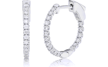 Lab Grown Diamond Hoop Earrings