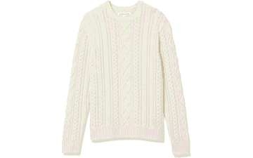 Mens Cable Crewneck Sweater