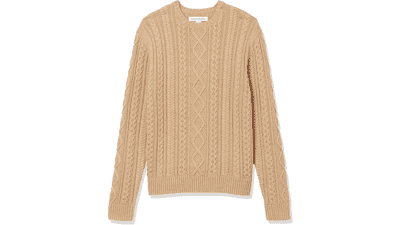 Mens Cable Crewneck Sweater