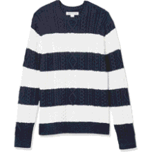 Mens Cable Crewneck Sweater
