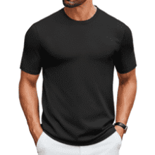 Men's Knit Crewneck Tee - Summer Style