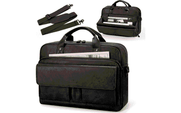 Mens Leather Laptop Messenger Bag