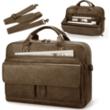 Mens Leather Laptop Messenger Bag