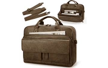 Mens Leather Laptop Messenger Bag