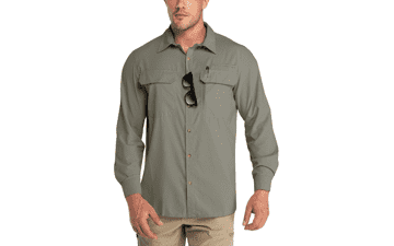 Men's UPF 50+ Sun Protection Shirt - Long Sleeve, Quick Dry