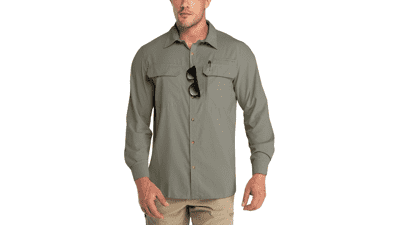 Men's UPF 50+ Sun Protection Shirt - Long Sleeve, Quick Dry